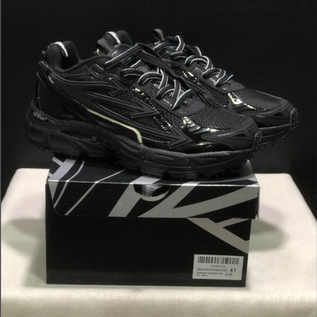 Collaboration with Off-White Be Right Back Round-Toe Lace-Up Lifestyle Casual Shoes Dad Shoes for Men and Women