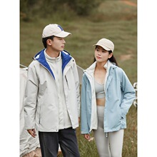 冲锋衣女款秋冬季三合一防风水两件套男户外进藏抓绒内胆登山服装