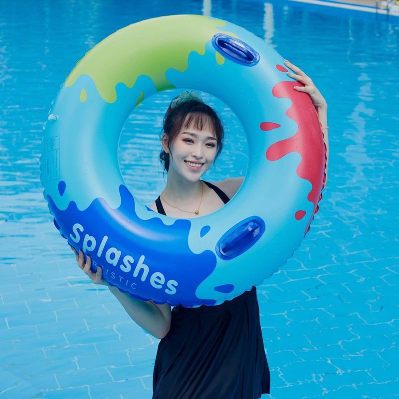 Anillo de natación para adultos y niños engrosados, anillo de salvavidas infláble para adultos, anillo flotante para bebés, anillo axilar para principiantes