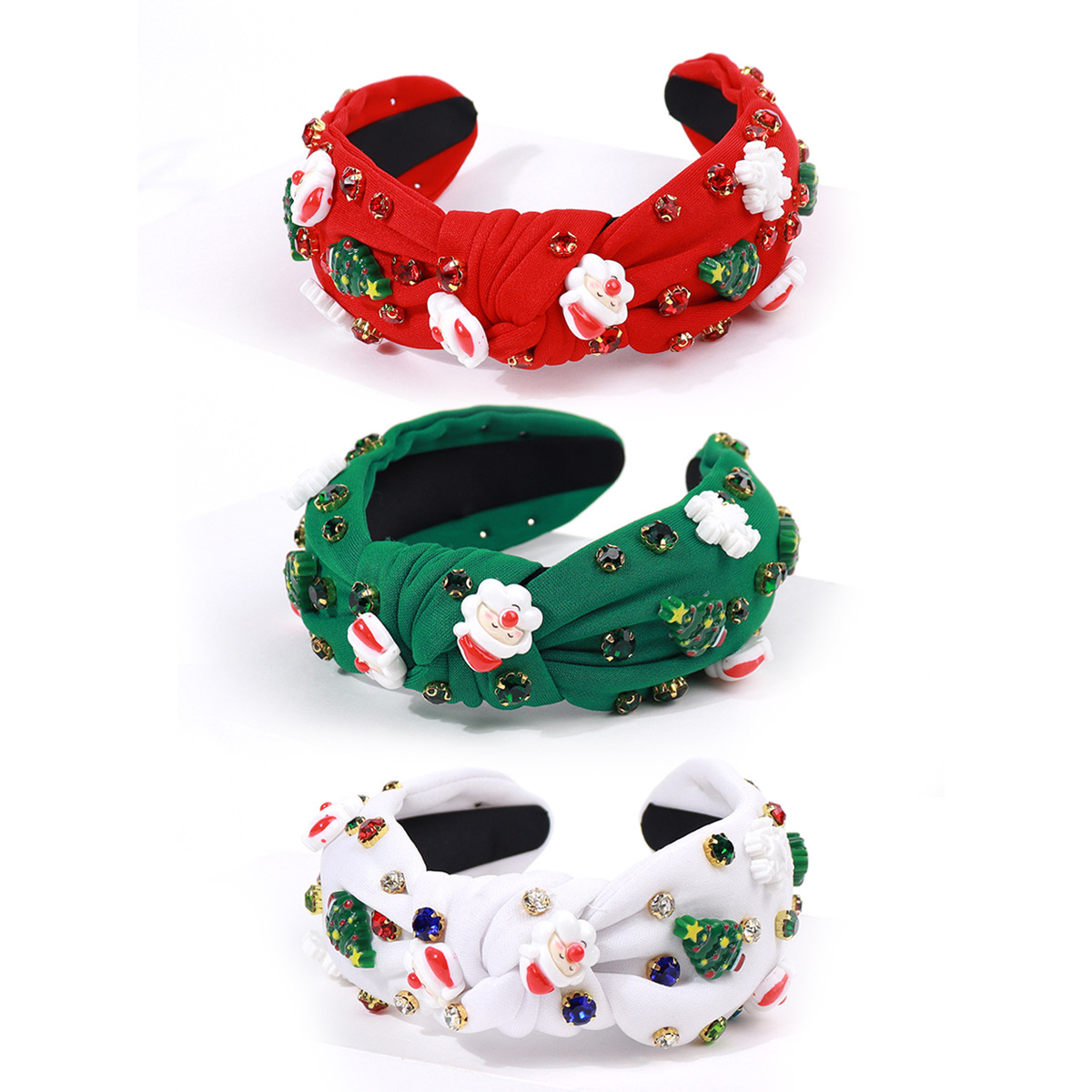 Cross-border hot sale New Christmas diamond headband Christmas headdress elderly snowflake hair accessories European and American headband