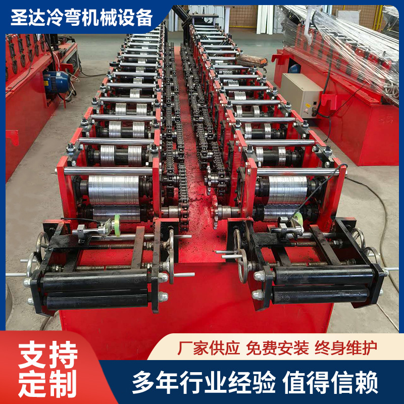 Fully Automatic Double-Out Rib Forming Machine 50 Decorative Main Frame Machine Galvanized Sheet Decorative Ribbing Machine Cold Bending Forming Equipment