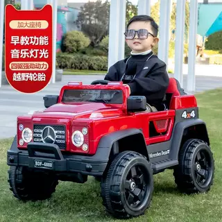 新款儿童电动车男女宝宝可坐人遥控玩具汽车小孩玩具车越野四驱