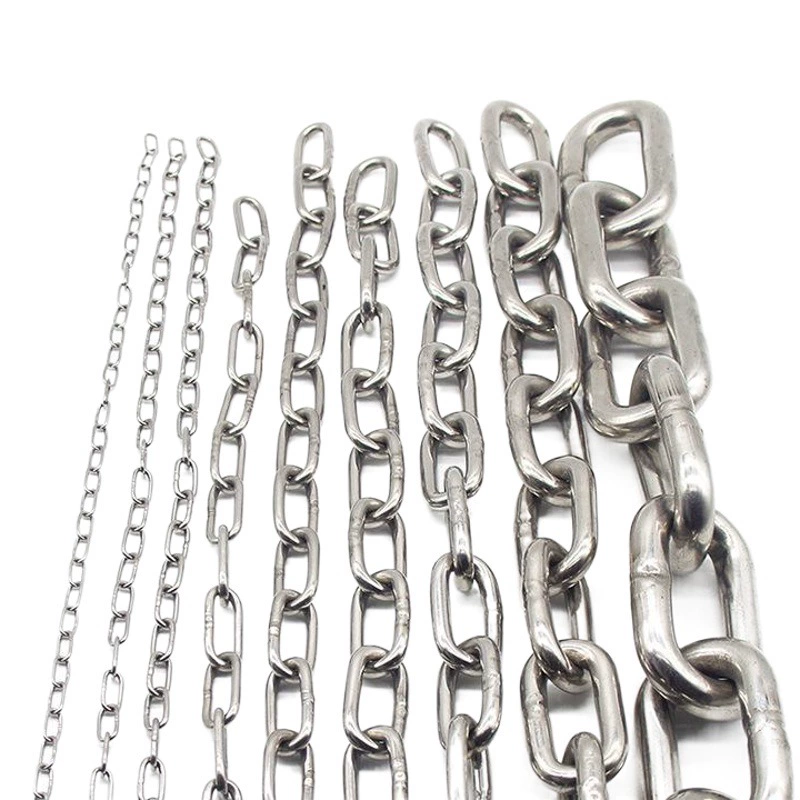 201 цепочка из нержавеющей стали Противоугонная качели подвесная корзина цепь для домашних кошек и собак среднее длинное Кольцо Цепь для одежды Тяговая пластина цепь