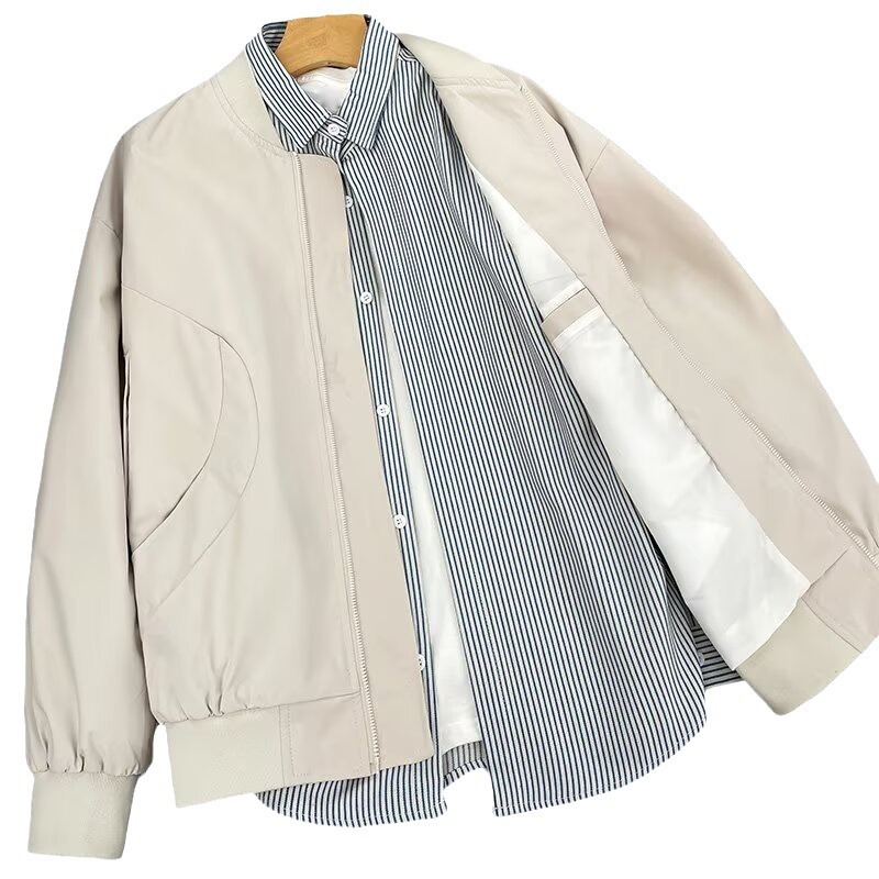 Men's Casual Outdoor Jacket Stand Collar Washed Workwear Coat_voghion.com