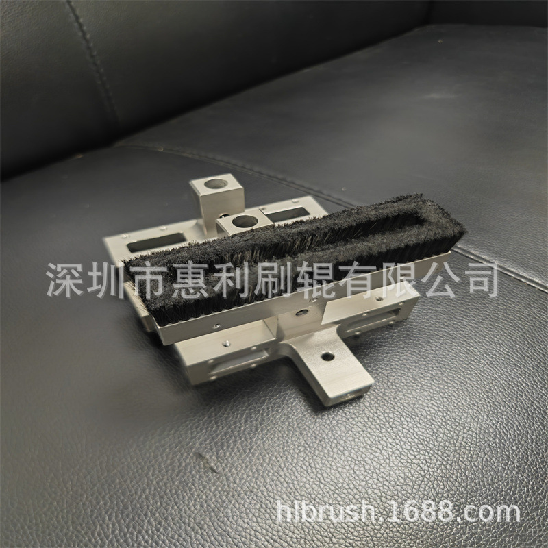 深圳毛刷厂加工销售锂电池自动组装设备铝合金防静电毛刷 铝板刷