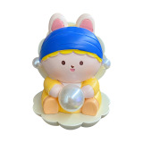 Оригинальные украшения из производных прорастающих кроликов, модные украшения для автомобилей, простые и легкие роскошные предметы интерьера, игрушки-подарки для мужчин и женщин для четырех девочек.