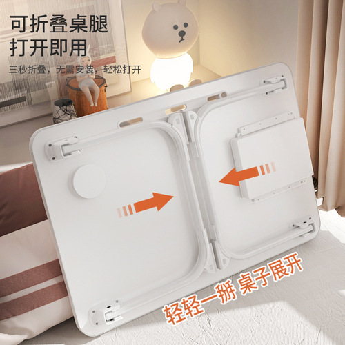 Foldable Lazy Person Study Low Square Rectangular Ground Heating Desk for Home Bed Computer Desk