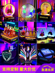 Bar Luminous Wine Seat Ktv Party Room Ace of Spades Wine Champagne Display Stand Creative Wine Tray Commercial