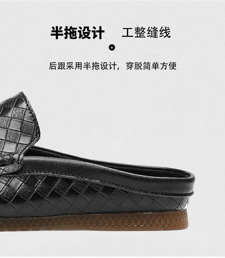 Dép sandal nam da bò bít mũi kiểu xỏ ngón thoáng khí mùa hè — 8067 màu cam, 8067 màu vàng kim, 8067 màu xanh dương, 8067 màu đen chi tiết 8