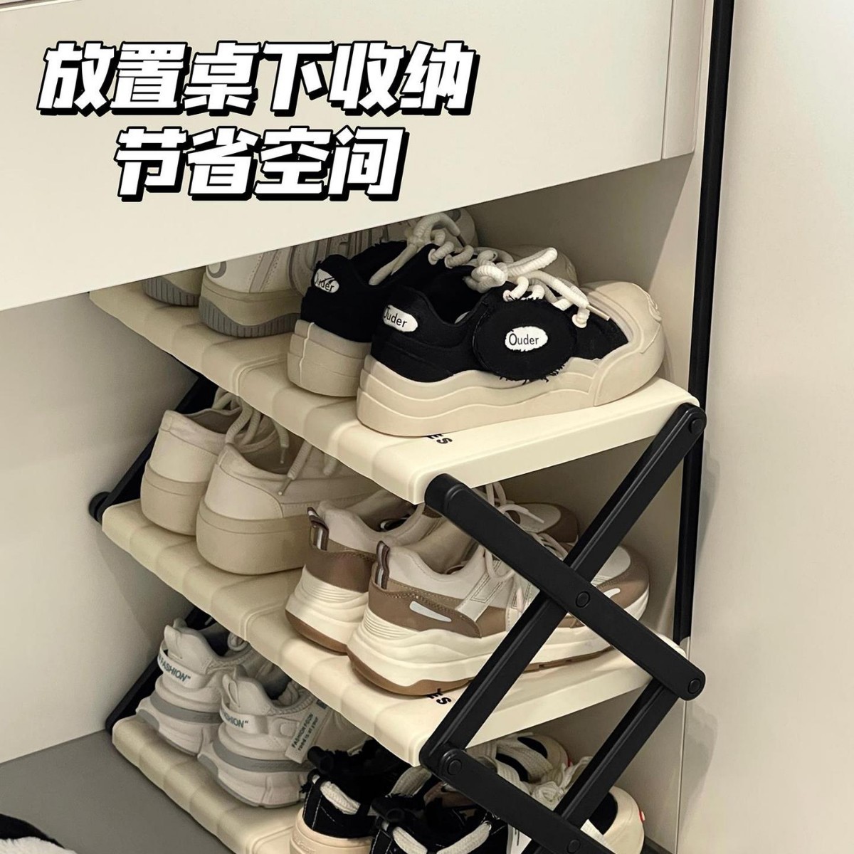 Home entrance door folding shoe rack simple door multi-layer large…