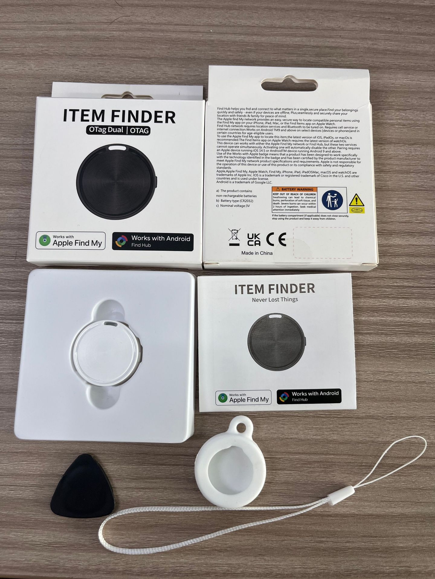 Aplicable a Apple Android Dual System Localizador a prueba de pérdida de llaves, mochila, rastreo de artículos, dispositivo a prueba de pérdida