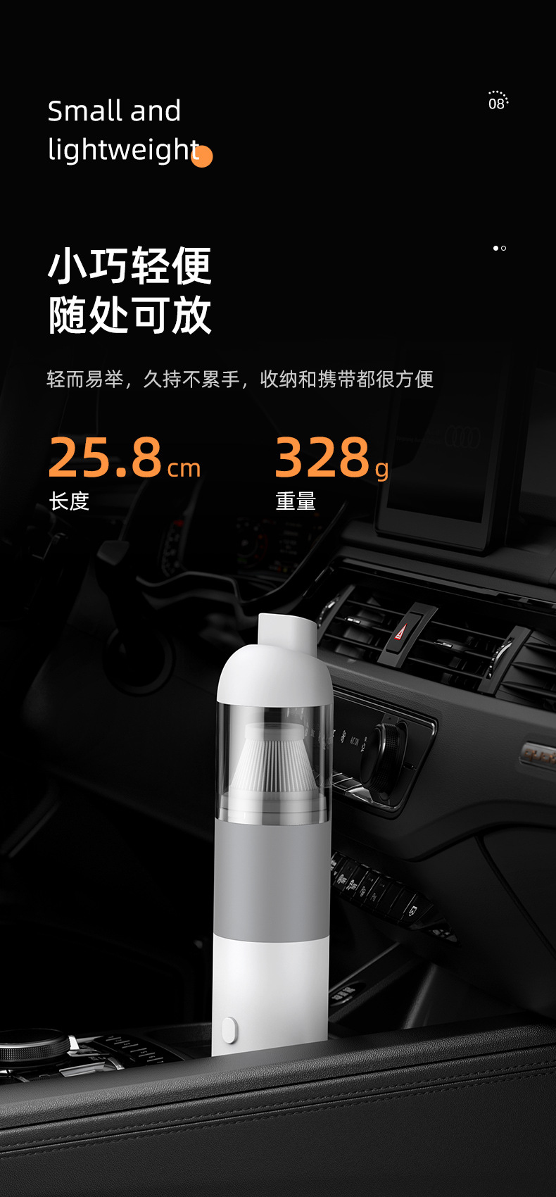 New cross-border mini handheld car household two-in-one vacuum cleaner wireless portable high-power mute vacuum cleaner