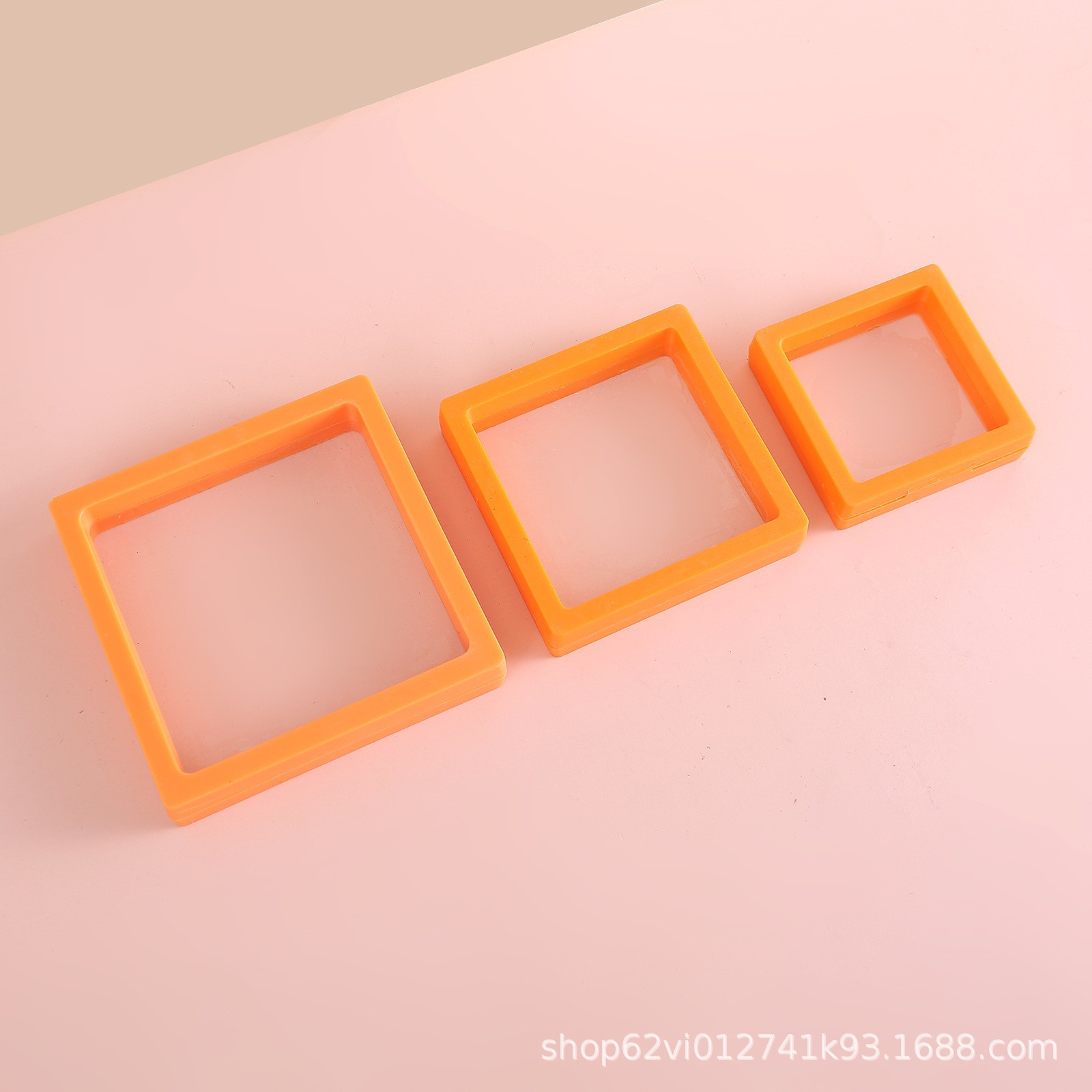 Promotion transparente PE Premium-Dünnschicht-Display-Box Schmuck Ring Schwebeverpackung Antioxidations-Lagerbestand