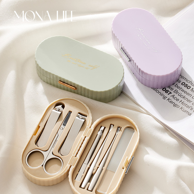 Self-designed French Nail Clipper suit Household Portable Stainless Steel Nail Clipper Cross Border Nail Clipper suit