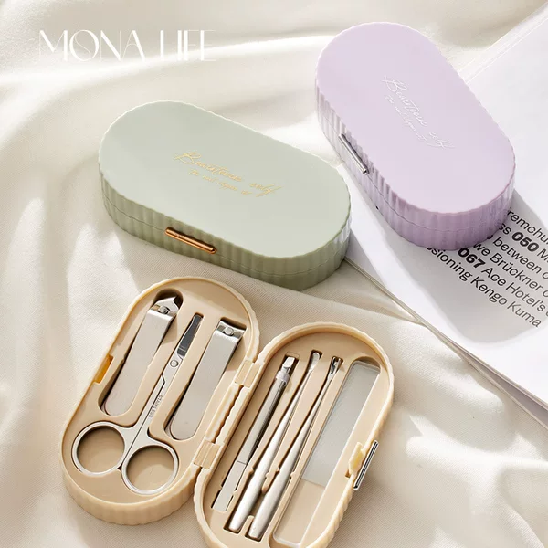 Self-designed French Nail Clipper suit Household Portable Stainless Steel Nail Clipper Cross Border Nail Clipper suit