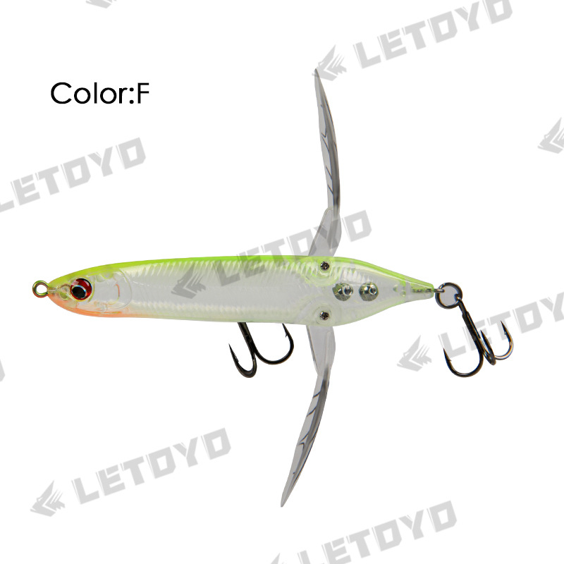 LETOYO OLA flotante escalada libélula 6,6g/80mm superficie del agua tractor arrastrándose Luya cebo