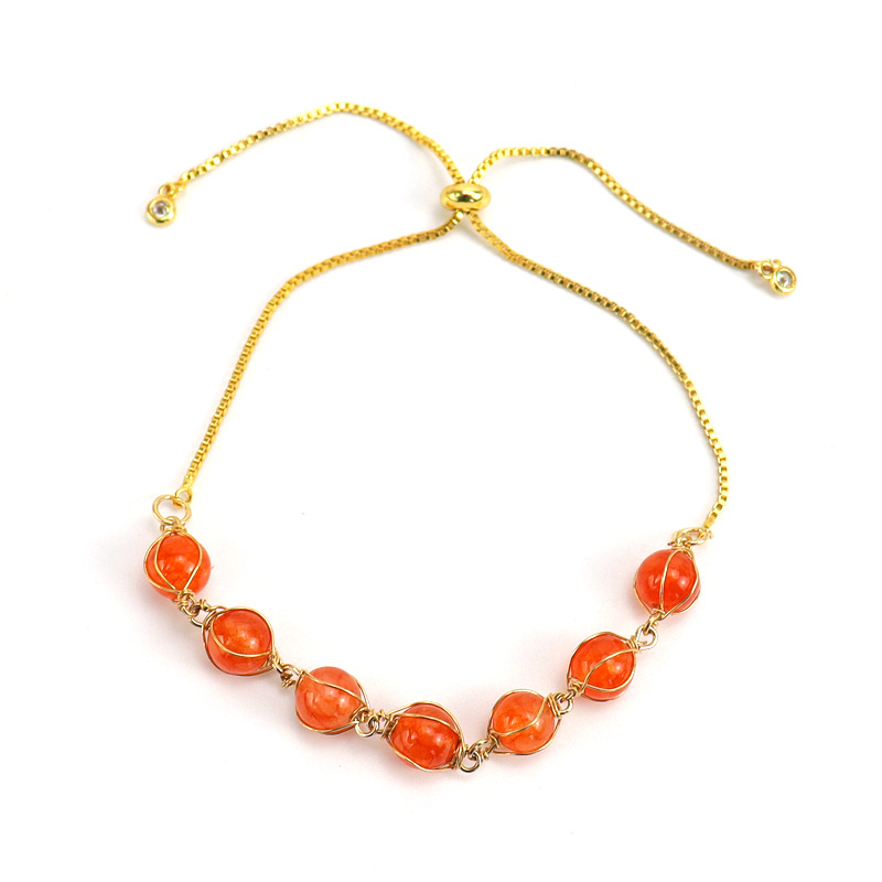 Fashion Geometric Alloy natural stone Plating Bracelets 1 Piece