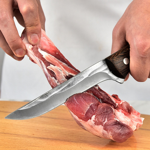 力具不锈钢菜刀厨房锻打剔骨刀锋利切片刀家用切肉刀水果刀厨师刀