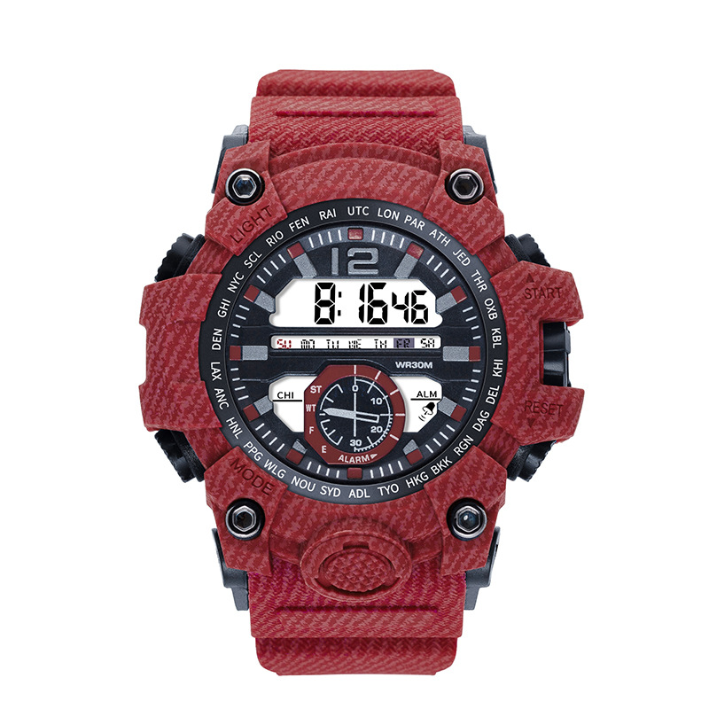 Comercio exterior Venta caliente reloj lote multi-funcional reloj electrónico al aire libre hombres y mujeres estudiantes de escuela secundaria deportes estilo reloj