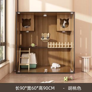 Villa Home Pet Luxury Indoor Pet Cabinet Extra Large Free Space Small Apartment Cat House Cabinet Cross-Border