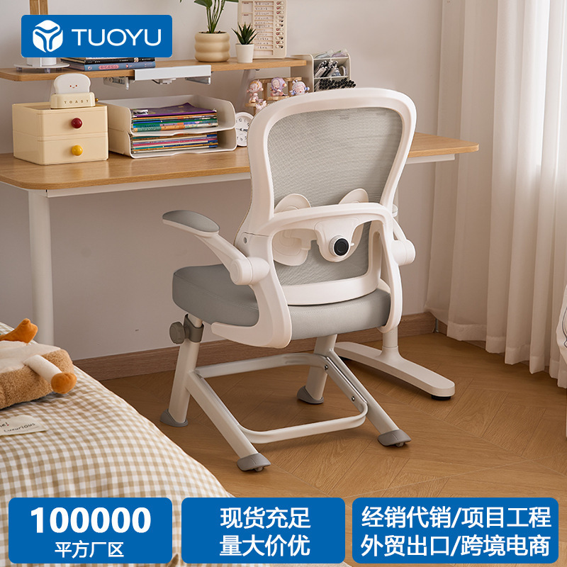 Office Study Chair, Comfortable Sedentary Computer Chair, Home Desk Chair, Student Writing Chair, Waist-Protecting Ergonomic Chair