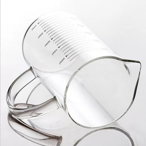 Graduation cup glass high borosilicate heat-resistant household measuring cup beaker measuring cup portable water cup cup baking with scale