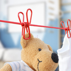 Colorful multi-functional non-slip and windproof clothesline outdoor travel portable clothespins balcony retractable clothesline