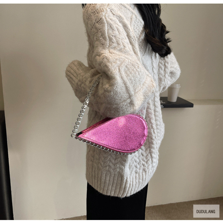468g Weight Diamond Fashion Element Zipper Closure Type Top Handle Strap Type Handbag Bags Type Banquet Occasion PU Material Heart Shape Pattern All Seasons Season Women's Gender Elegant Style Heart-shaped Shape PU Heart Shape Diamond Heart-shaped Evening Bags 12