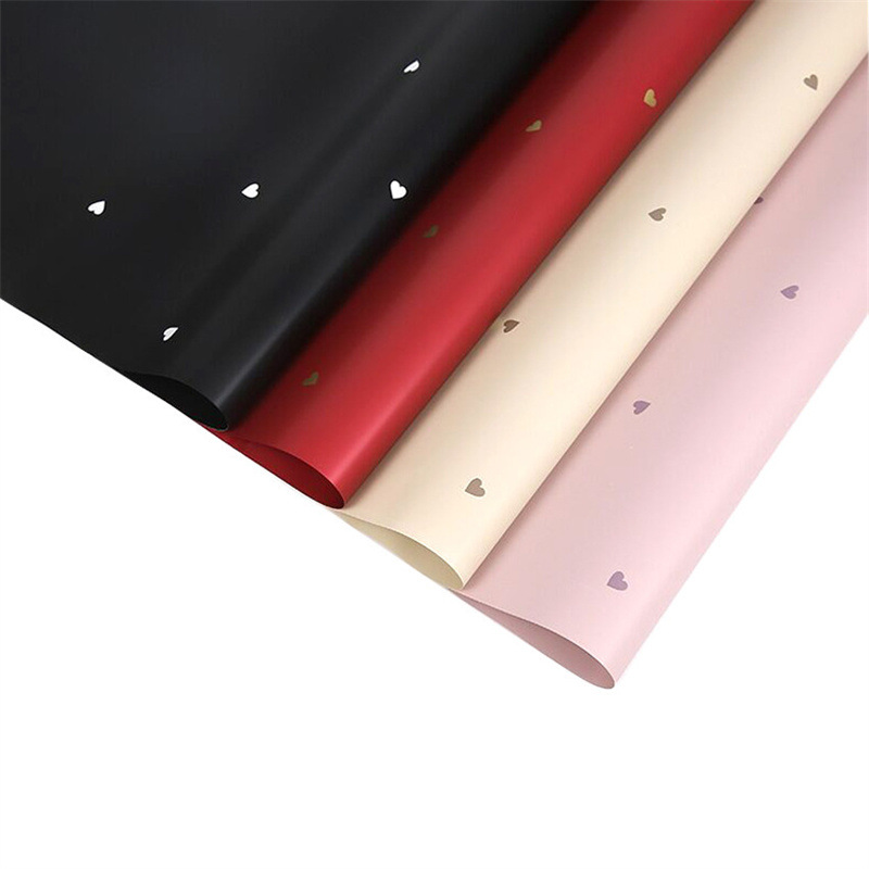 Flower Party Factory Venta al por mayor Bronceado Amor Romántico Papel de embalaje de flores Embalaje de San Valentín Papel de flores Florería Material de embalaje de regalo