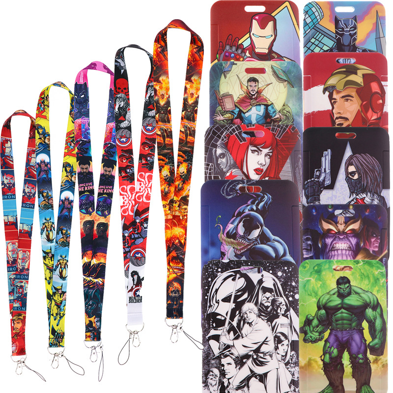 Dibujos animados película héroe control de acceso titular de la tarjeta cordón Cámara u disco Halter personal teléfono móvil cordón nuevo en stock