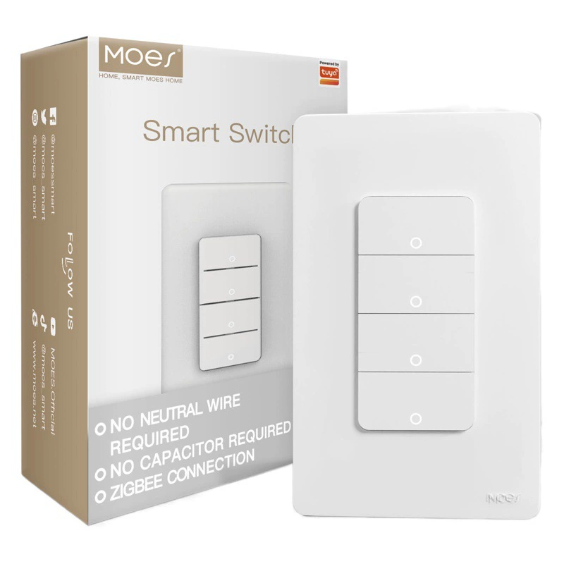 Zigbee граффити умный дом кнопка умный переключатель приложение синхронизация голосовой пульт дистанционного управления одинарный нулевой огонь универсальная панель