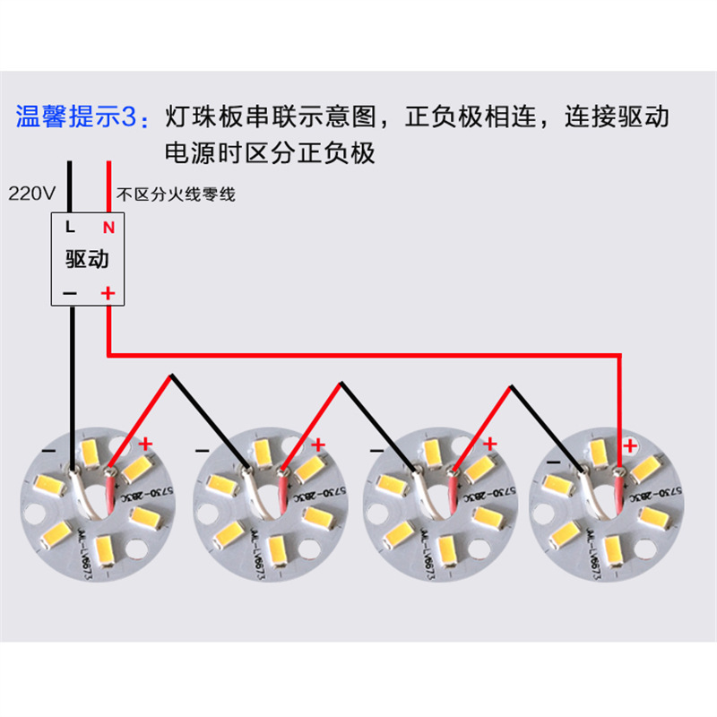 LED Light Source Crystal Wick 5730 Chandelier Beads Retrofit Lampchip Living Room Patch Ceiling Lamp Lamp Panel Round Accessories