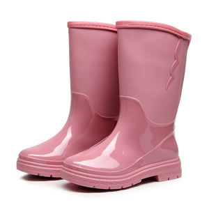 Enterprise procurement wholesale multi-color candy color high tube women's rain boots waterproof boots one-piece rainproof new material