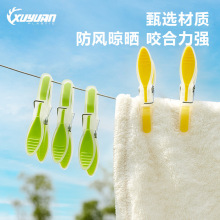 家用无痕晾衣夹彩色防风晾晒夹塑料晒衣服夹外贸tpr软胶小夹子