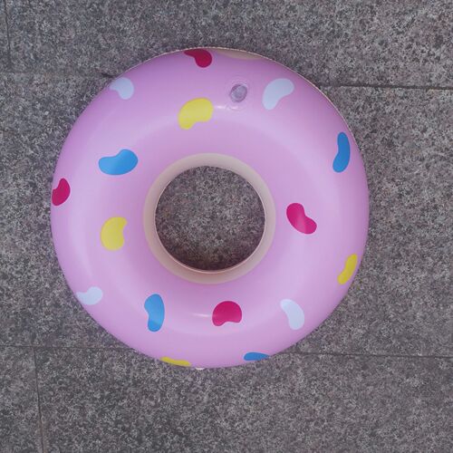 PVC Inflatable Toys Holiday Party Table Cute Decorations Beach Balls Water Toys for Parent-Child Interaction Donut
