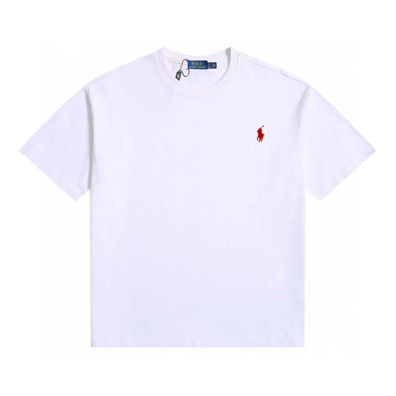 White-red label