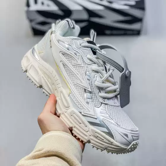 Authentic OFF-Arrow Trail Running Shoes for Men and Women, Summer Breathable Mesh Casual Sneakers, Thick-Sole Height-Increasing Dad Shoes
