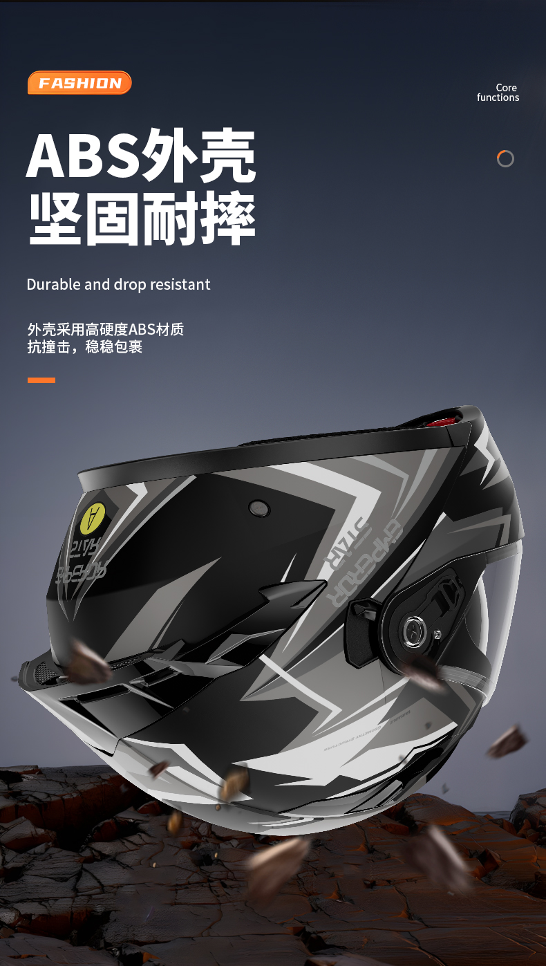 Men's and Women's Winter Warm and Anti-Fog 3C Certified Motorcycle Helmets, Electric Vehicle Full-Face Helmets, Four-Season Universal Double-Mirror Open-Face Helmets