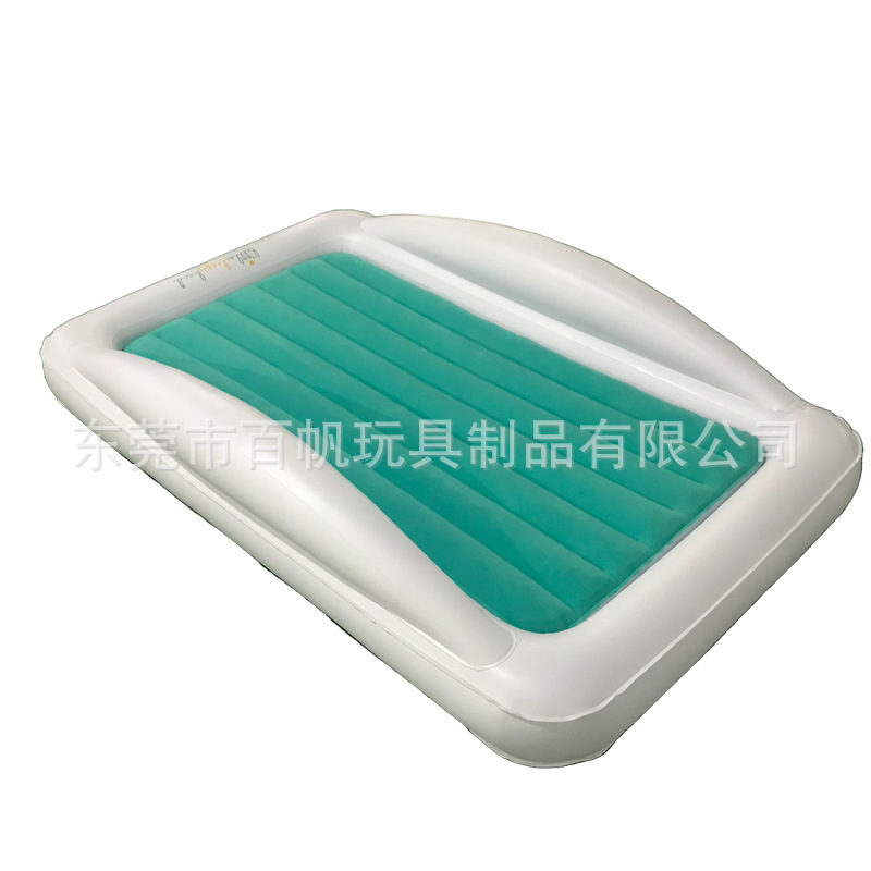 Inflatable baby travel bed with safety bumper portable inflatable children's mattress outdoor home