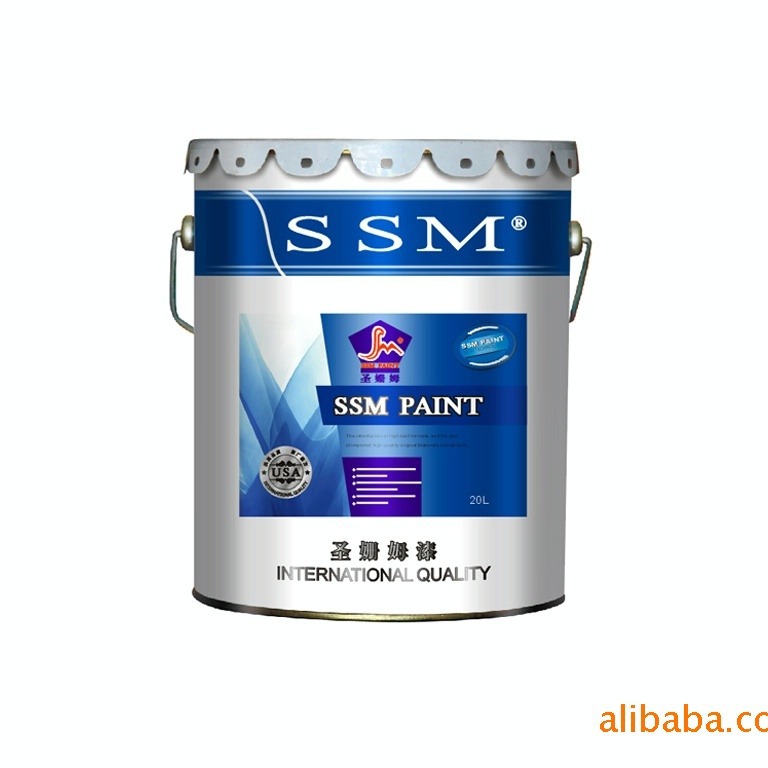 圣姗姆外墙漆 建筑油漆白色工程水性漆涂料防水抗裂涂料
