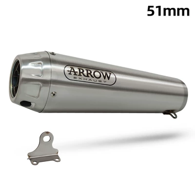 Motorcycle exhaust pipe Pipe Modification Italian Arrow - stainless-steel-titanium-color-long-mark-51mm-no-welding-lugs