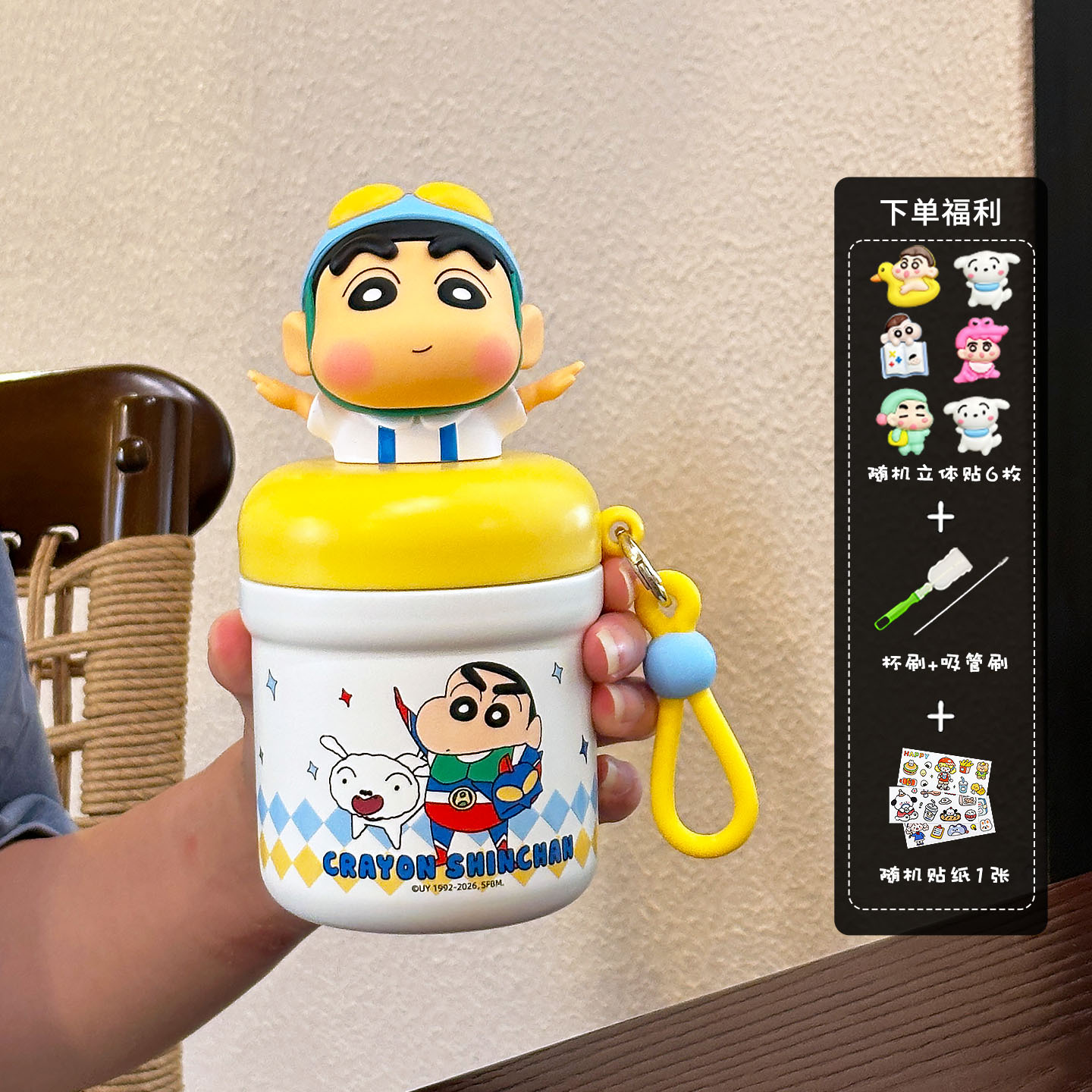 Crayón pequeño nuevo mini taza de agua para niños niñas de alto valor facial hermosa taza de agua portátil compacta nueva taza de estudiantes