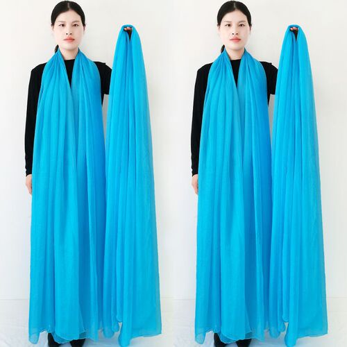 Long silk scarf 3 meters long square dance red scarf for women winter red dance style gauze scarf thin large shawl simple