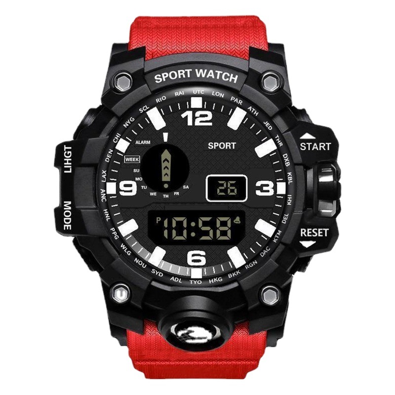 Venta caliente al por mayor Amazon popular multi-funcional reloj electrónico de los hombres al aire libre hombres y mujeres estudiantes corriendo reloj deportivo