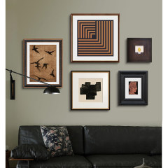 French-style antique-style living room decorative painting modern abstract combination entryway wall art study low cabinet American retro wall painting