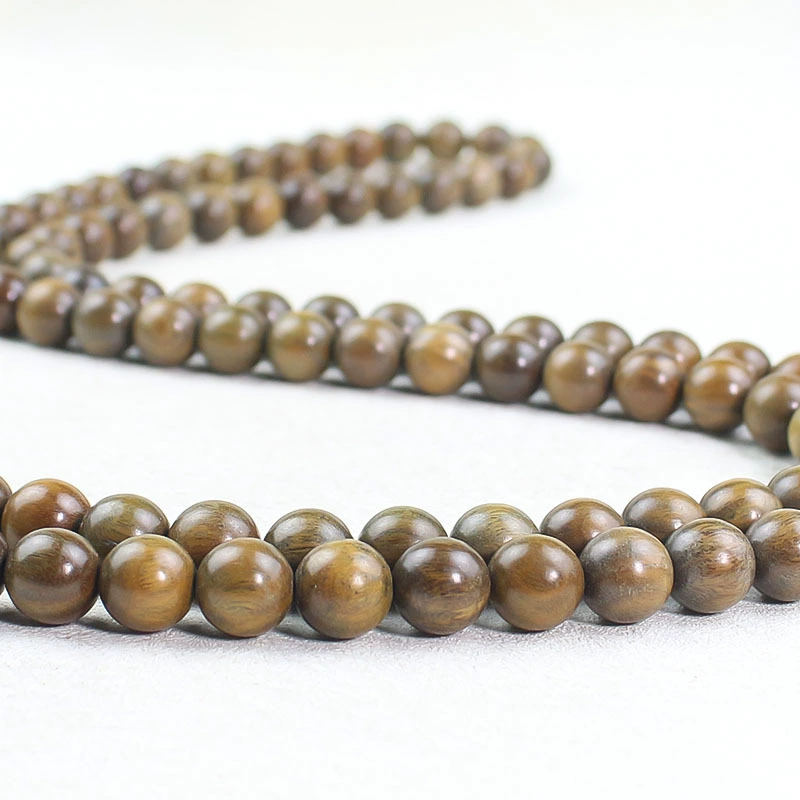 Bracelet sandalwood made from antique material, rosary with round beads, chain walnut, accessory for men and women, 108 beads, Chinese style, wholesale