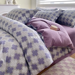 Thickened Brushed Quilt Cover Single Piece Four-Piece Winter Quilt Cover 150X200X230 Quilt Core Cover
