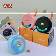 V16蓝牙音响带RGB灯可插卡带手机支架小音箱