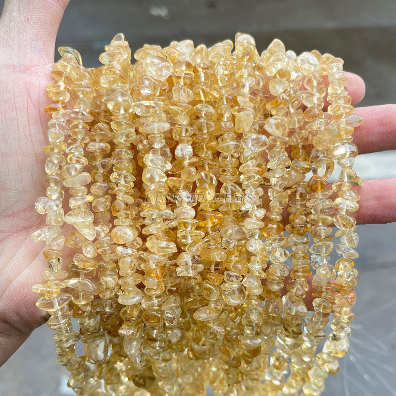 結晶典ジュエリー5-8mm水晶瑪瑙砂利diyアクセサリーアクセサリー穴があります。|undefined