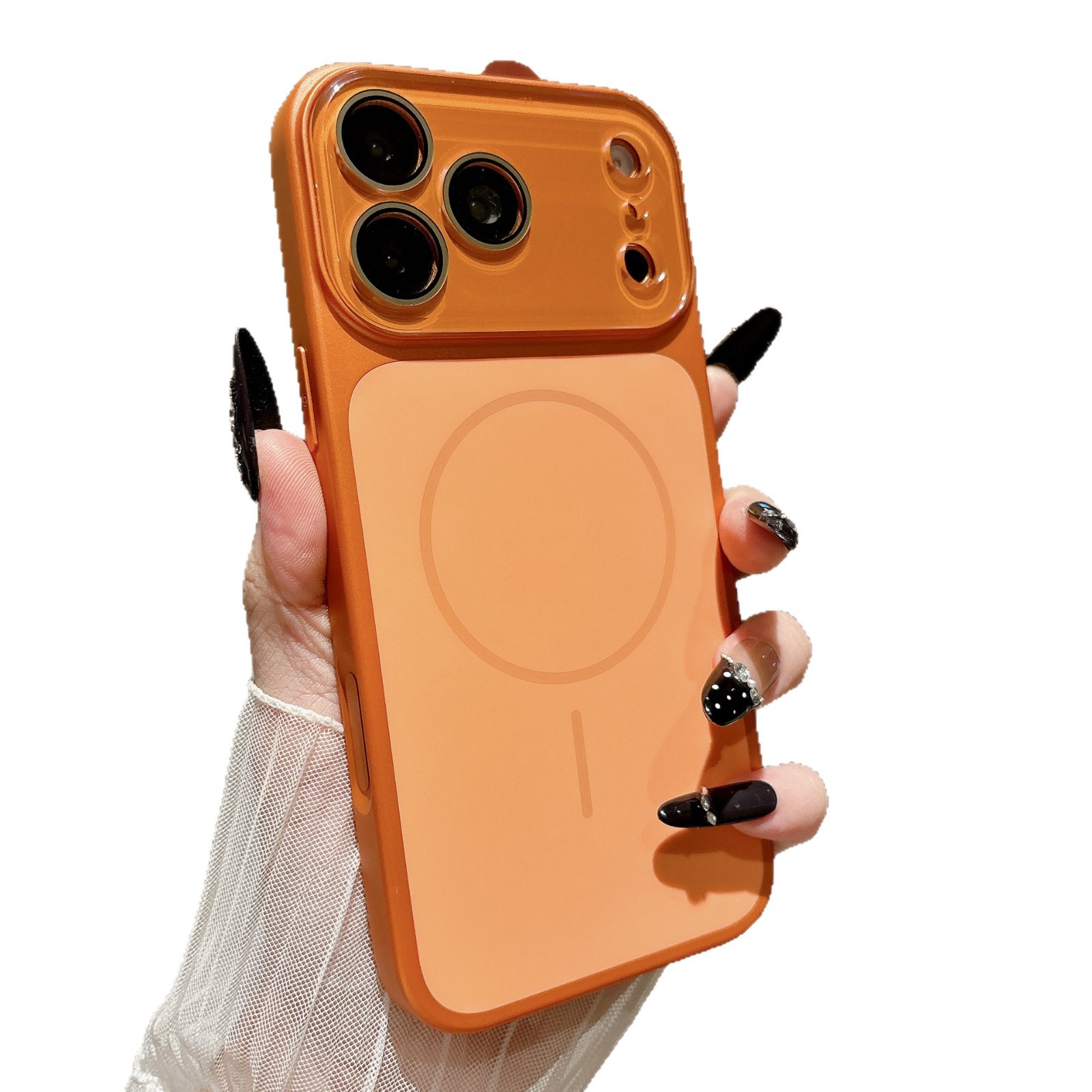 Funda Magnética para iPhone 17 Pro Max 16 de Silicona Líquida Anti-caídas con Protección de Lente image 6